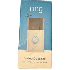 Ring Video Doorbell (2nd Generation) 1080p HD WiFi - Satin Nickel - OPEN BOX